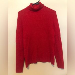Worthington Red Turtleneck Sweater XL
